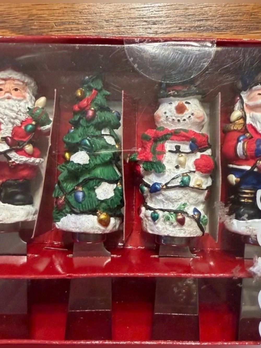 Holiday Santa, Tree, Snowman, & Nutcracker Spreader Set